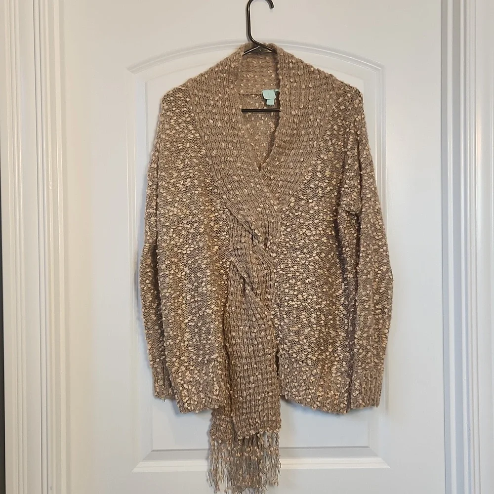 Knitted Tie Front Cardigan Size‎ Medium by Shu Shu for Anthropologie